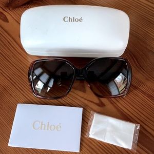 New without tags, Chloé Sunglasses in Brown/Gold